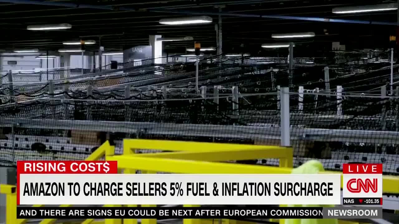 CNN: For The First Time Amazon Is Charging Sellers 5% Gas Surcharge Due To Bidenflation