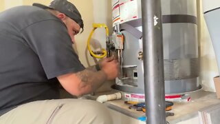 Thermocouple and lightning of water heater