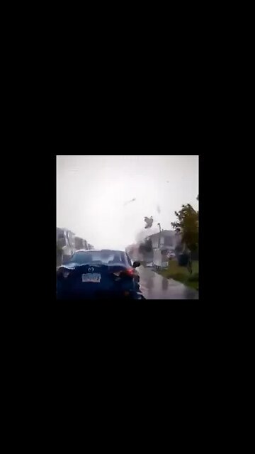 Tornado in Barrhaven, Canada...