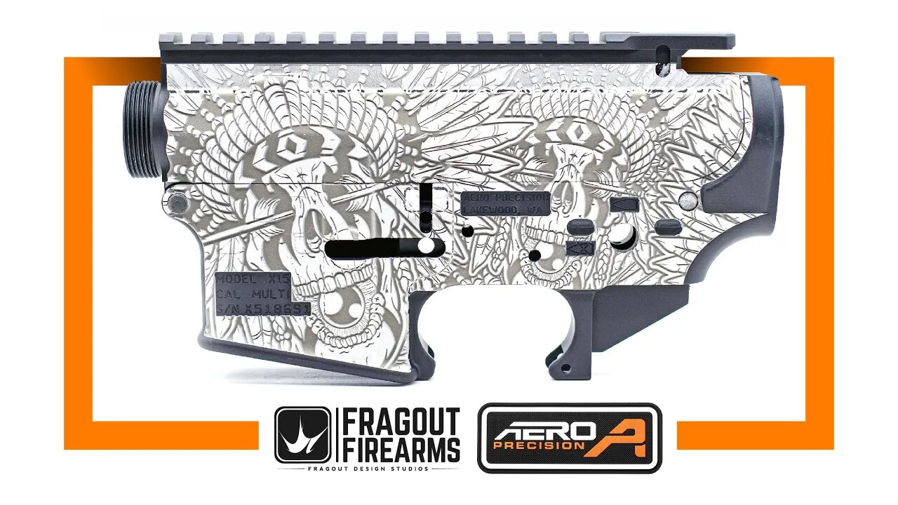 "Native Shaman" Aero Precision X15 Laser Engraving by Fragout Firearms