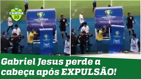 SURTOU! OLHA o que Gabriel Jesus fez com o VAR após ser expulso!