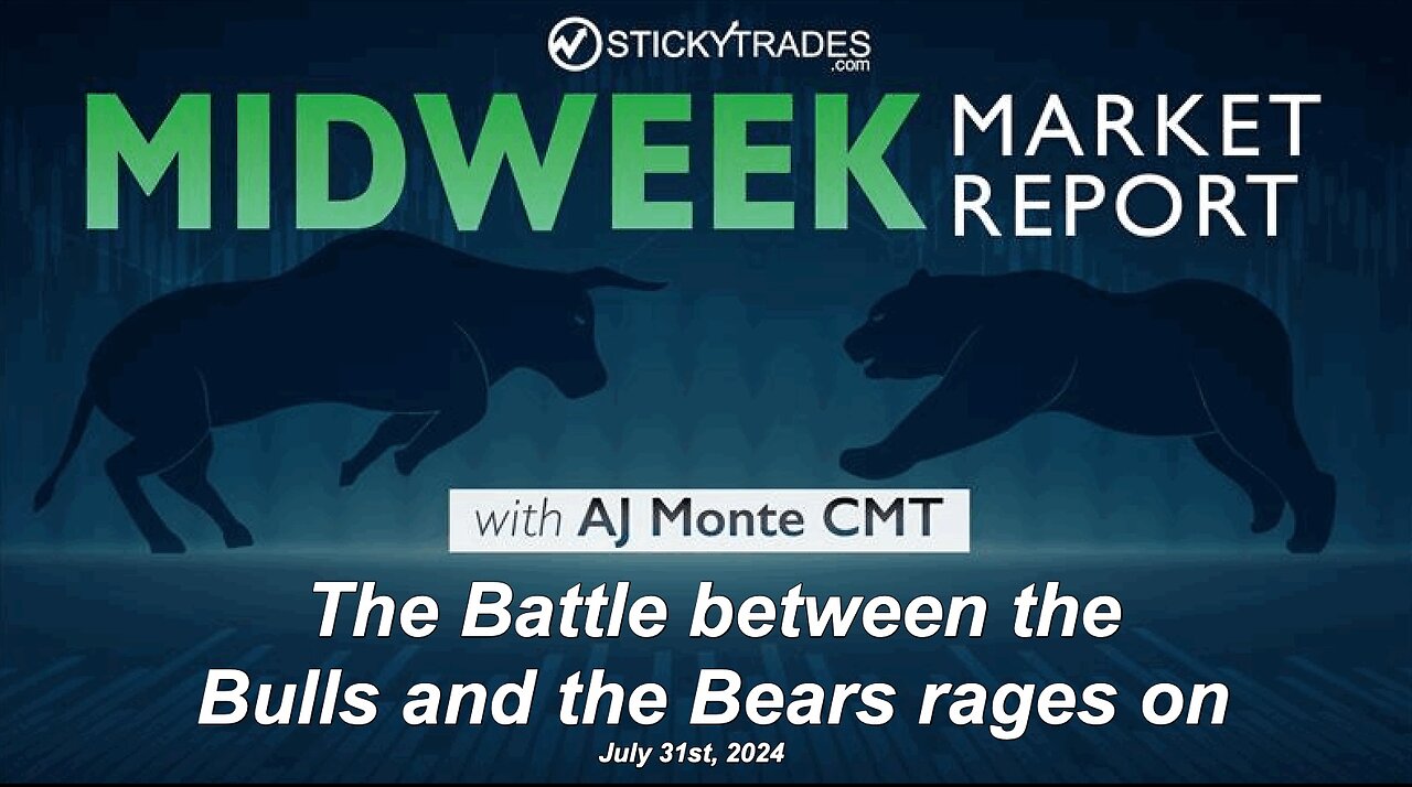 The Battle between the Bulls and the Bears rages on - Midweek Market Report with AJ Monte CMT