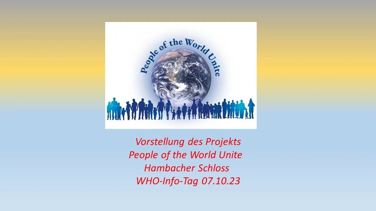 Vorstellung Projekt People Of The World Unite