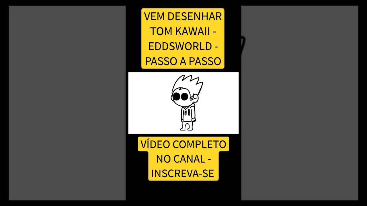 COMO DESENHAR TOM KAWAII - EDDSWORLD - FÁCIL #desenho #desenholivre #shorts #desenhofacil