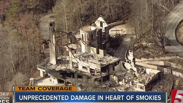 Aerial Views Reveal Depth Of Wildfire Damage