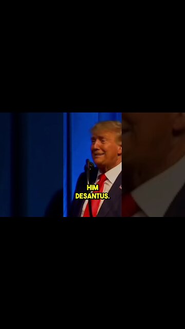 Trump Can't Stop Calling Him "DeSanctus" #shorts