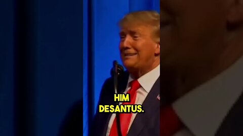 Trump Can't Stop Calling Him "DeSanctus" #shorts