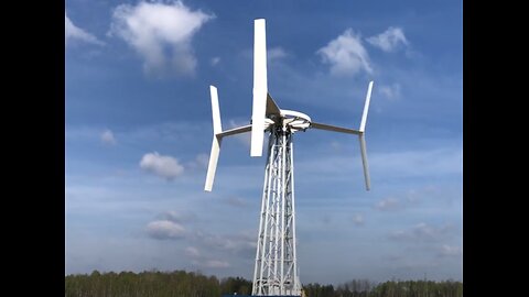 Vertical Wind Turbine ANew-B; 1.5 megawatt VAWT