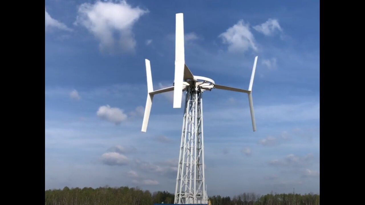 Vertical Wind Turbine ANew-B; 1.5 megawatt VAWT