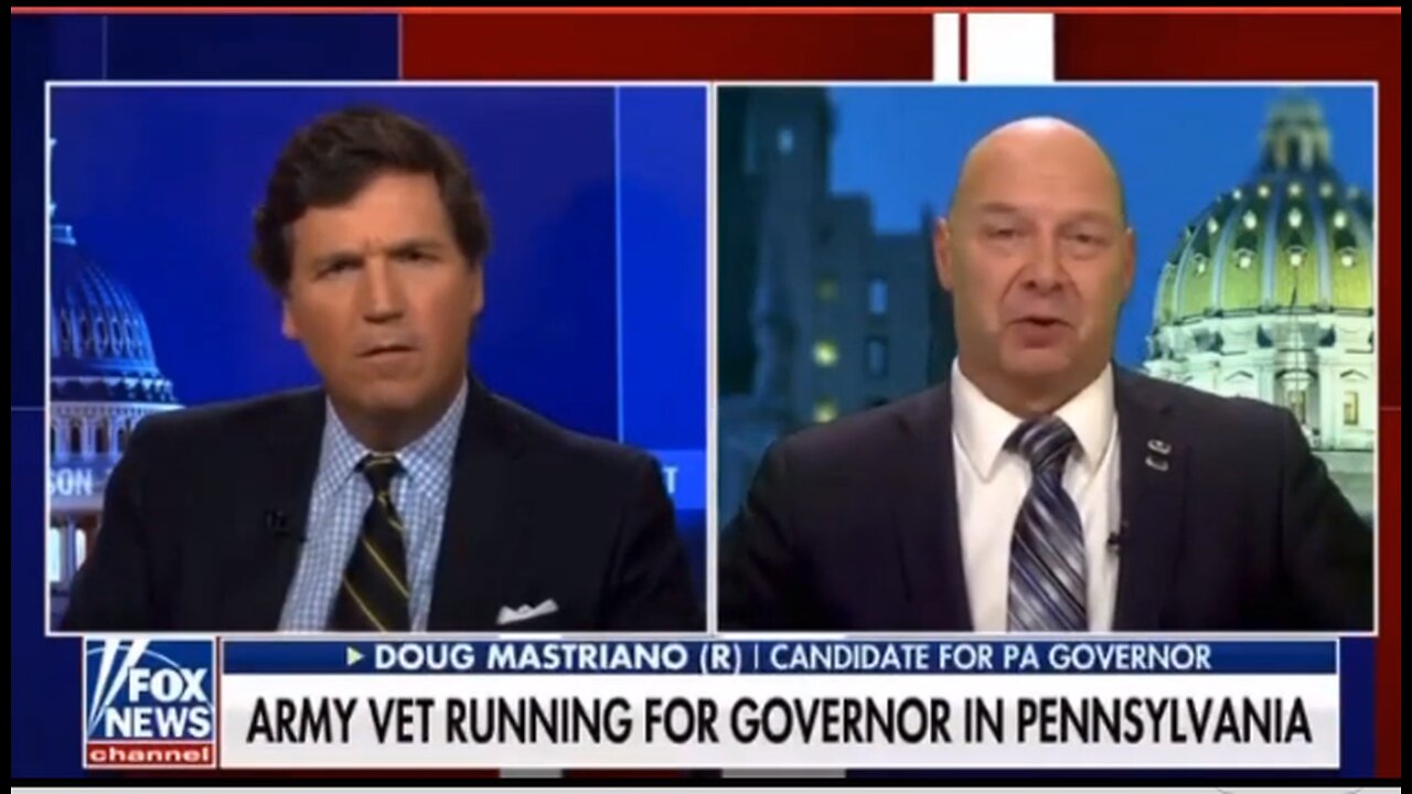 Doug Mastriano joins Tucker Carlson to slam Josh Shapiro’s criminal record and promote his AGENDA