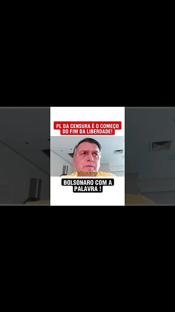 @jbolsonaro fala sobre o que está em risco com a CENSURA que poderá ser votada nesta terça-feira.