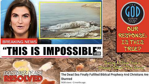 The Dead Sea Finally Fulfilled Biblical Prophecy And Christians Are Stunned? Is This True?