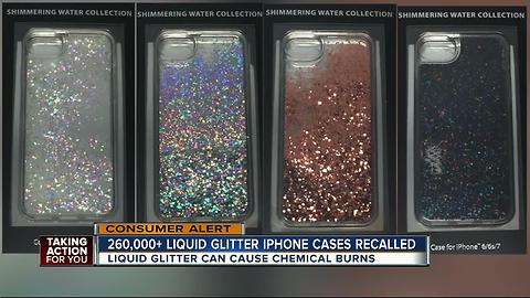 Glittery iPhone cases recalled due to skin irritations, burns