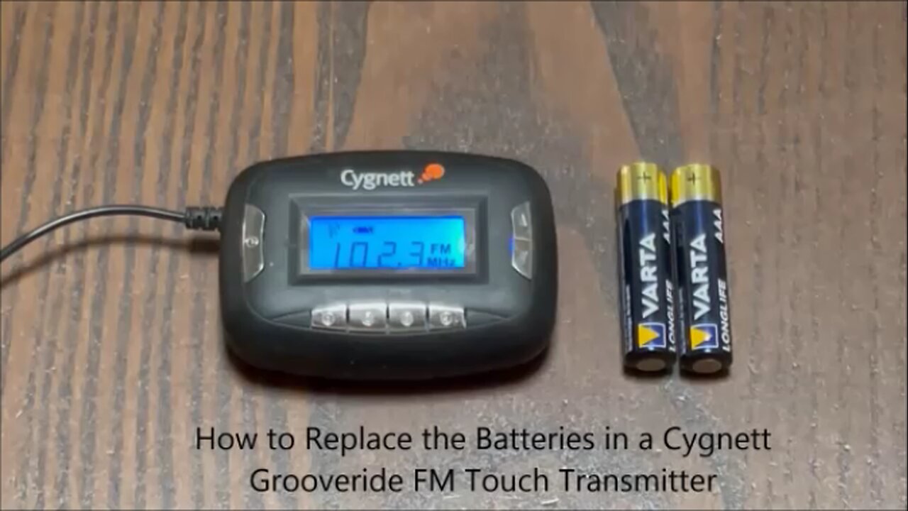 How to Replace the Batteries in a Cygnett Grooveride FM Touch Transmitter