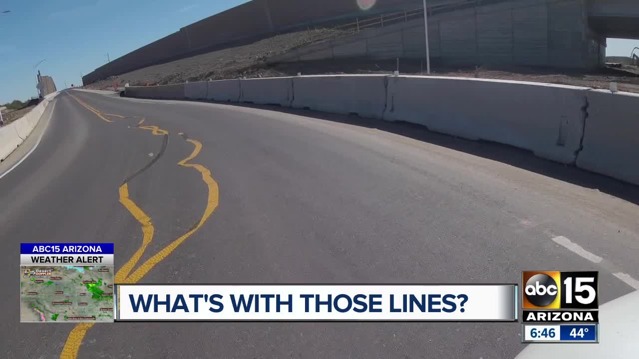 Operation Safe Roads: What's with the crooked lane lines on Pecos Road?