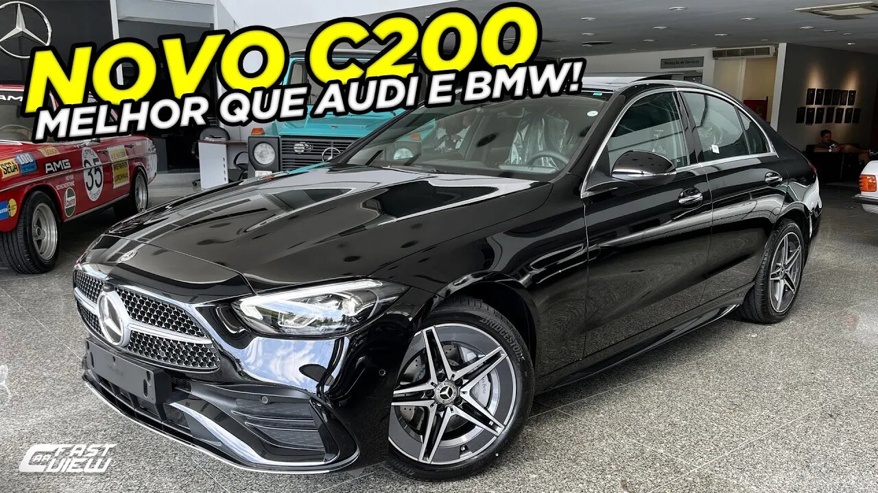 NOVO MERCEDES-BENZ CLASSE C (C200) AMG LINE 2022 EM DETALHES! SEDAN LUXUOSO COM INTERIOR FUTURISTA!