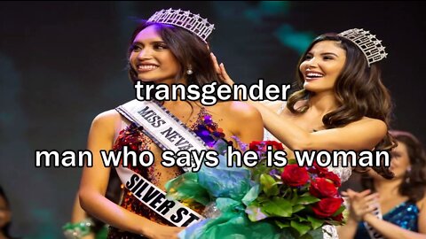 "transgender" is a man who claims to be a woman