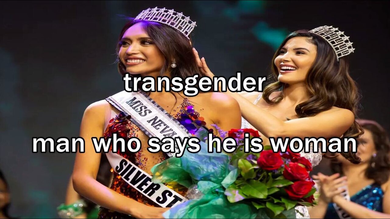 "transgender" is a man who claims to be a woman