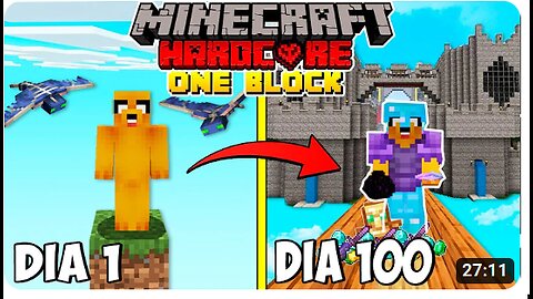 SOBREVIVÍ 100 DÍAS en UN BLOQUE de MINECRAFT HARDCORE 😱🌎 MIKECRACK