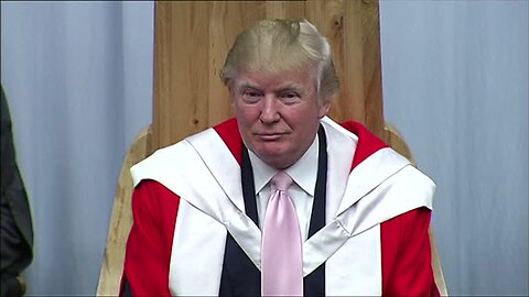 Rare Footage: Donald Trump Royal Arch Freemason Robe: Trump in Scotland Via Robert Gordon University