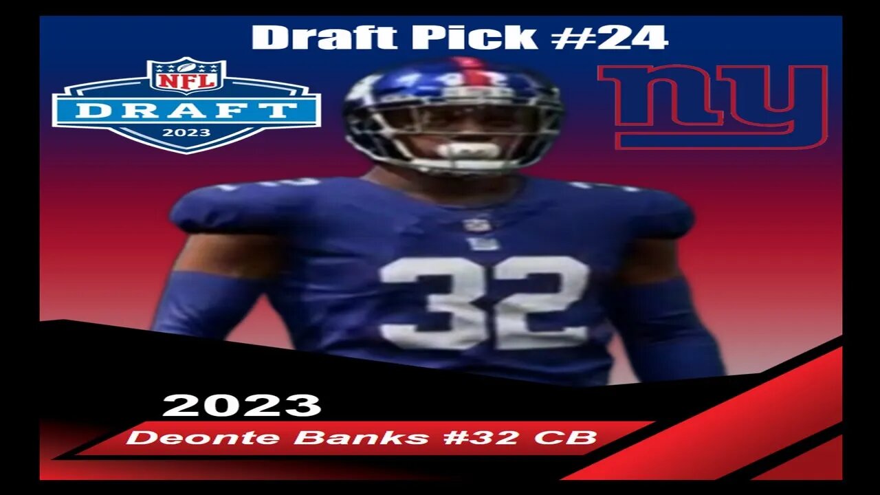 Madden 23 Deonte Banks NFL Draft 23 Creation