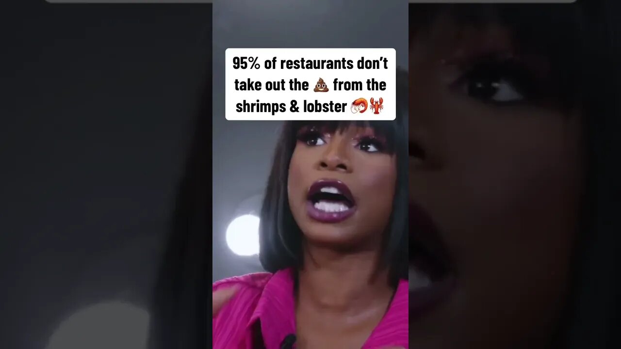 Amber Ali from Joseline's Cabaret explains that most restaurants don't clean shrimp & lobster!