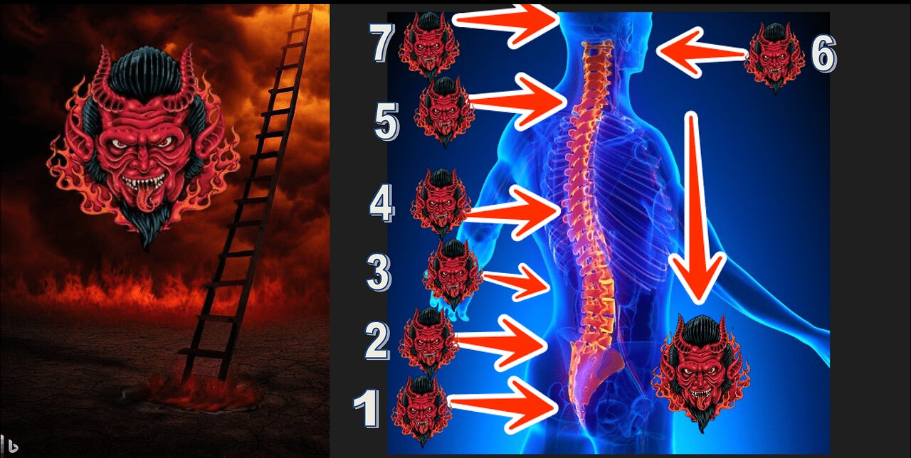 7 PASOS EN LA ESCALERA A LA MUERTE Y 7 DEMONIOS EN TU COLUMNA VERTEBRAL