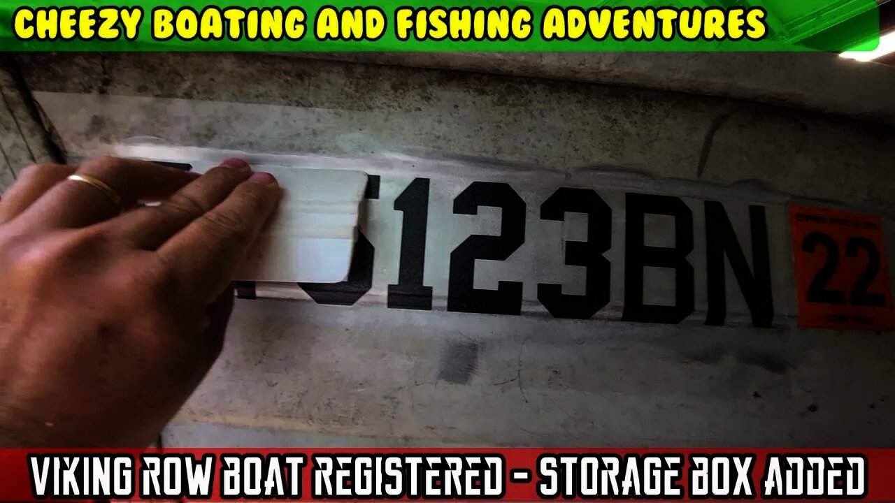 Viking rowboat and pontoon boat registered, vinyl cut numbers, installed HF storage, new USCG rules