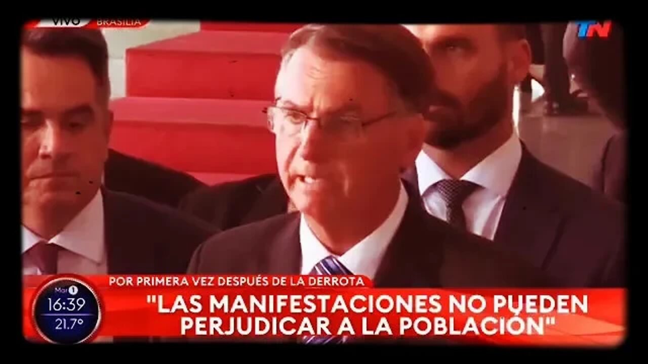Discurso de Bolsonaro después de la derrota electoral