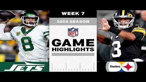 New York Jets vs. Pittsburgh Steelers Game Highlights | NFL 2024 Season Week 7