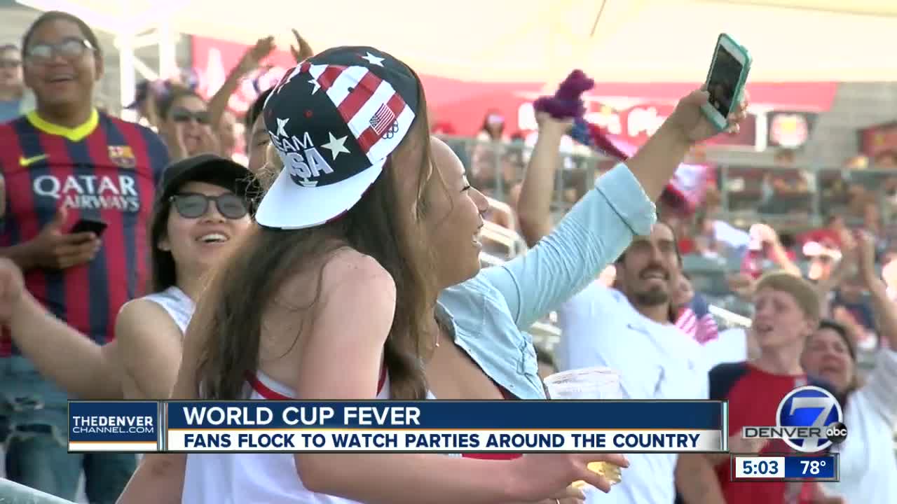 Hundreds show up in force at Dick's Sporting Goods Park to watch the Women's World Cup Championship