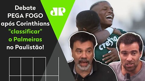 "Se o Palmeiras QUISER, será CAMPEÃO, viu, Corinthians?!" Debate PEGA FOGO!