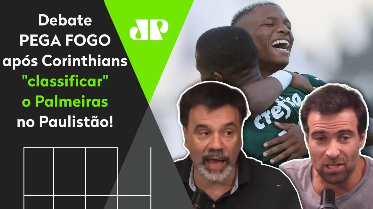 "Se o Palmeiras QUISER, será CAMPEÃO, viu, Corinthians?!" Debate PEGA FOGO!