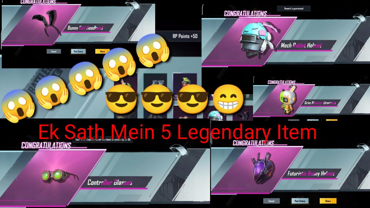 New classic create Opening 10 create 5 legendary item 😎😎😎😁😱