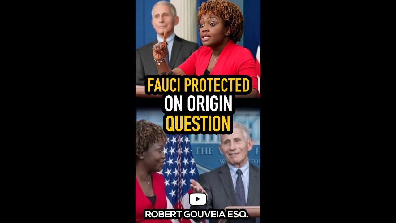 Fauci Protected on Origin Question #shorts