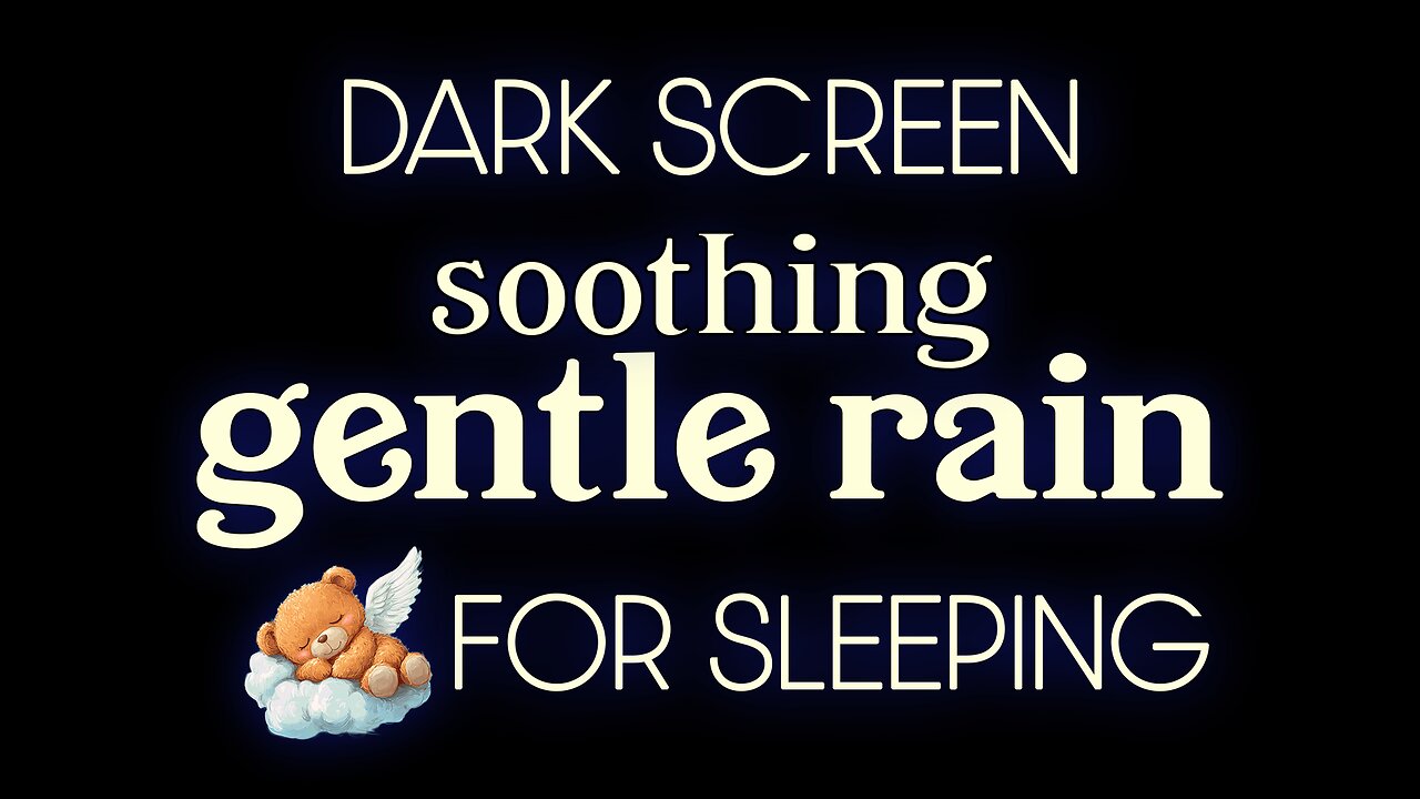 Rain Sounds For Sleeping | Dark Screen | Black Screen