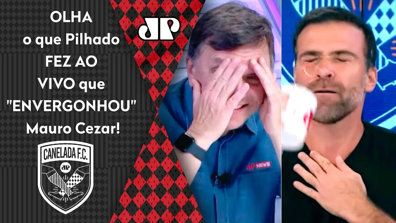 HAHAHA! "O QUE É ISSO???" OLHA QUE BIZARRO o que Pilhado FEZ AO VIVO! Mauro Cezar e Vamp INCRÉDULOS