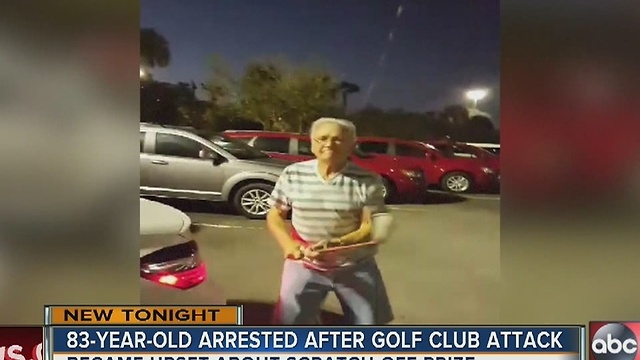 Elderly man accused of hitting salesman with car, golf club in Sarasota