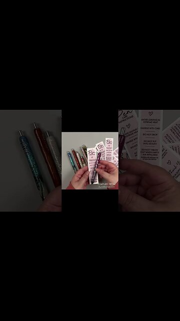 RESIN PEN CARE CARD #shorts