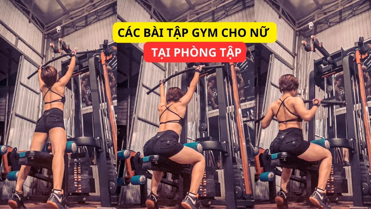 Các bài tập gym cho nữ tại phòng tập | gym motivation