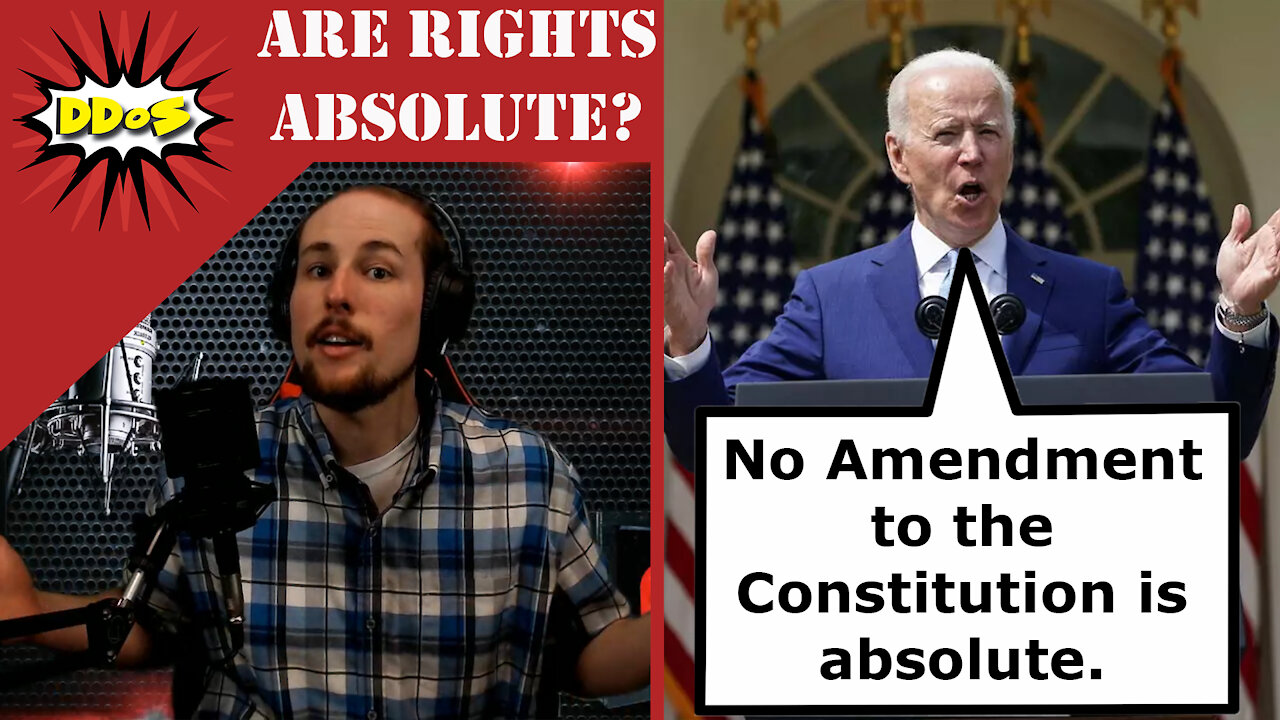 DDoS- Biden Says No Rights are "Absolute" When Introducing Gun Control