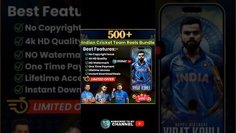 Ultimate 500+ Cricket Reel Bundles 2023 World cup #worldcup2023 #rawattech #cricket #cricketlover