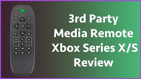 3rd Party Xbox Media Remote Review!