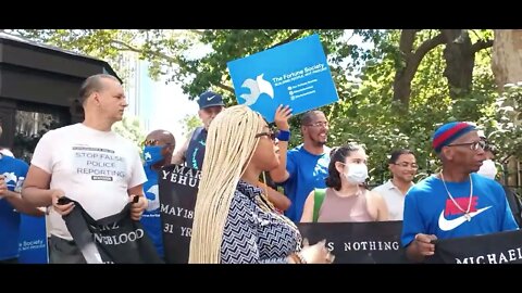 The Michael Nieves #michaelnieves #haltsolitary Emergency Action outside City Hall 9/1/2022