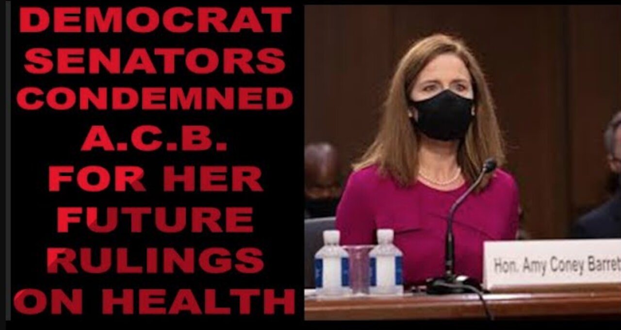 Ep.179 | DEMOCRATS PLAYED HEALTH CARD IN AMY CONEY BARRETT'S FIRST HEARING TO BLAME HER ON HER VIEWS
