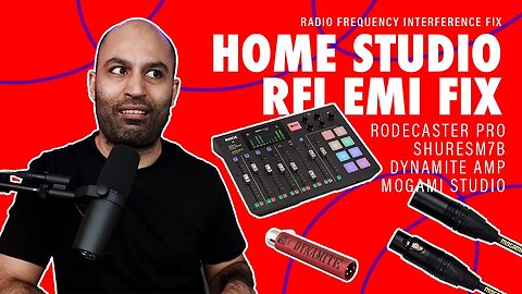 How to Fix & Eliminate RF Interference on Rodecaster Pro + Shure SM7B + Mogami Gold Studio XLR
