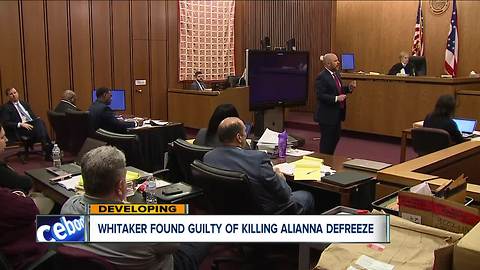 Whitaker found guilty of killing Alianna DeFreeze