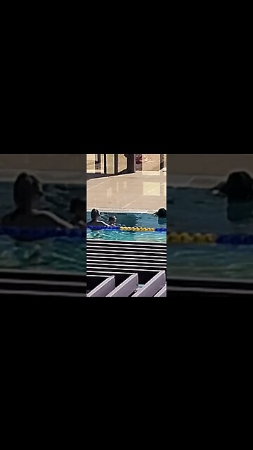 My little baby Ellie swimming for the 1st time! 🥰