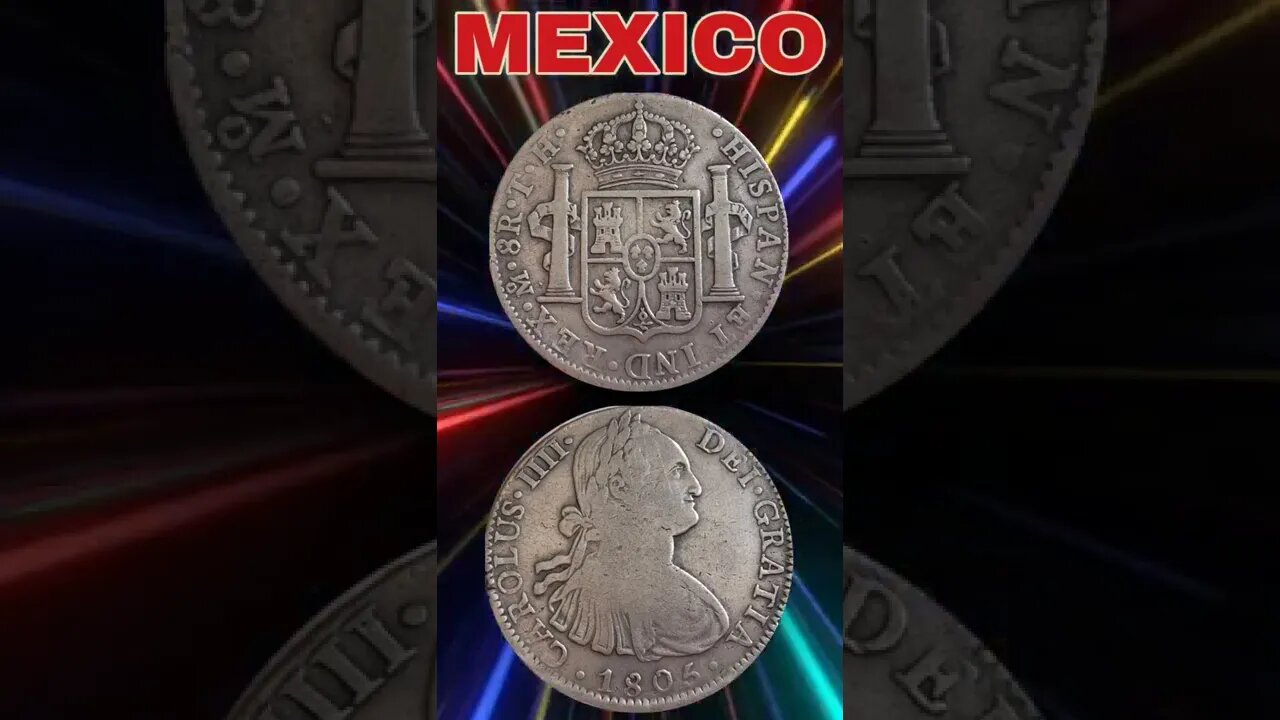 Mexico 8 reals 1805.#shorts #coinnotesz
