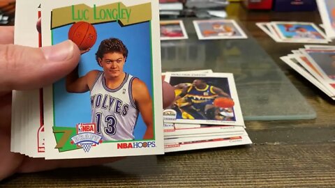 ASMR 1991-92 NBA Hoops series 2 basketball card box break 2